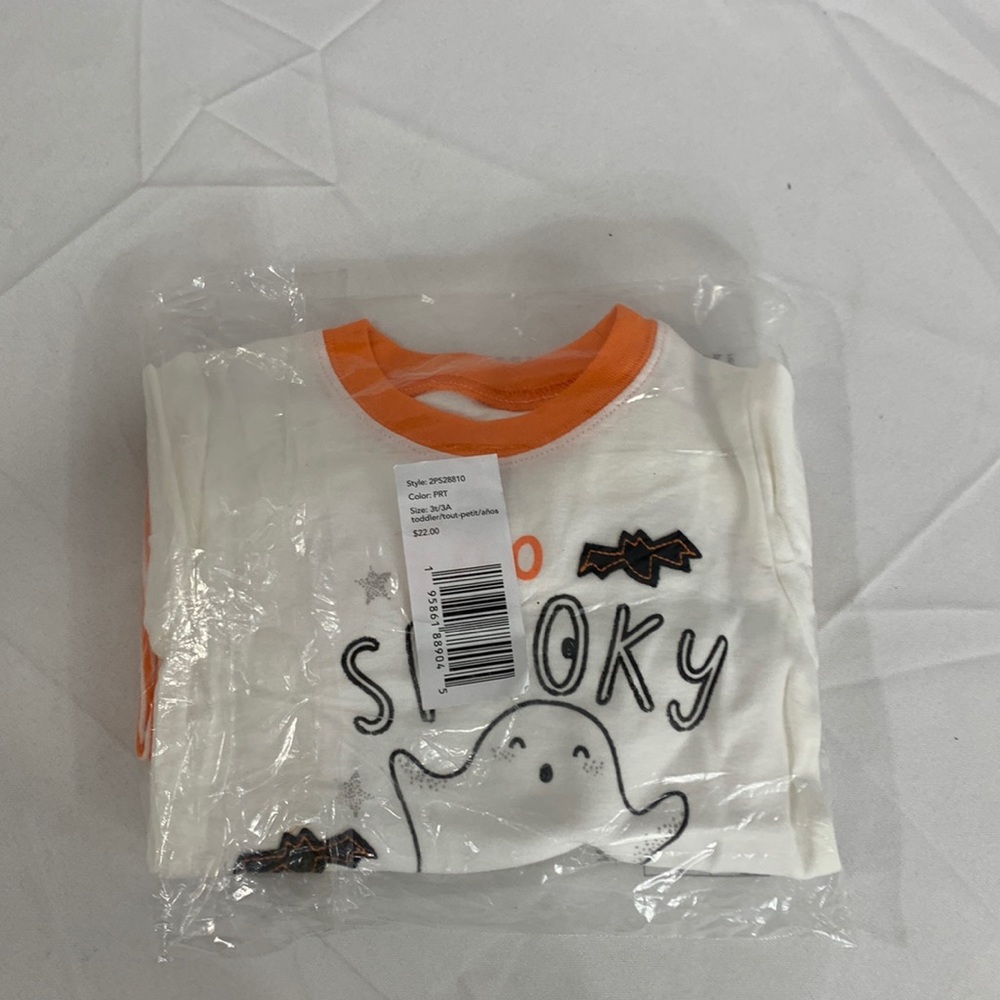 Carter's Toddler 2-Piece Halloween Ghost 100% Snug Fit Cotton Pajama Size 3T NWT - Picture 4 of 10